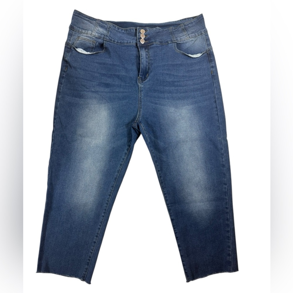 SHEIN Women’s 3XL Dark Wash High-Rise Stretch‎ Jeans